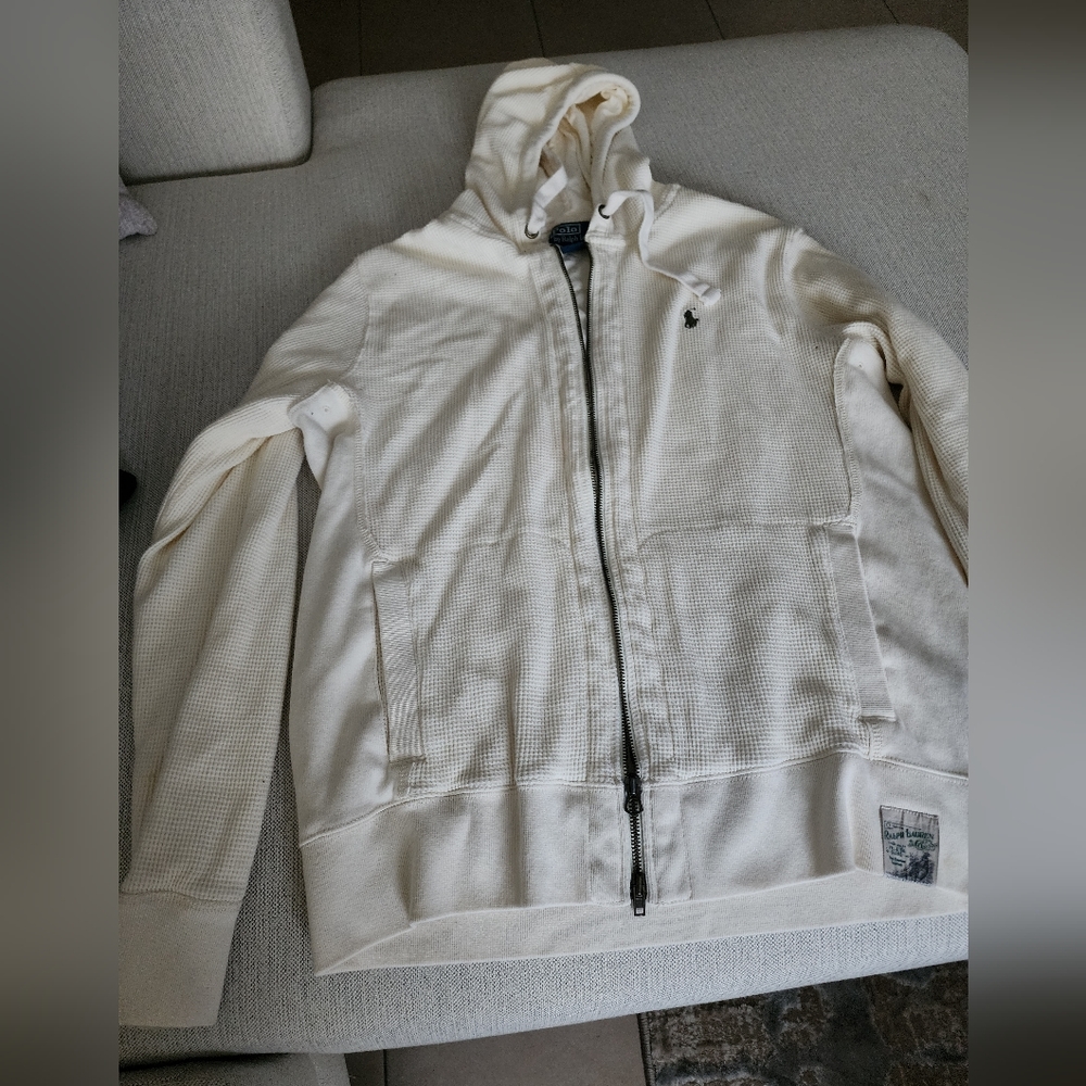 Ralph Lauren waffle hoodie lined jacket